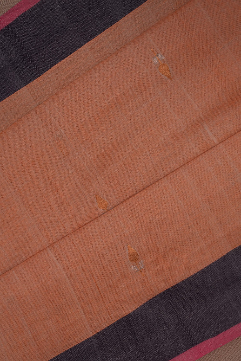 Image of South Cotton Peach Saree